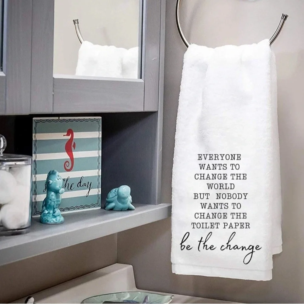 Inspirational White Hand Towel